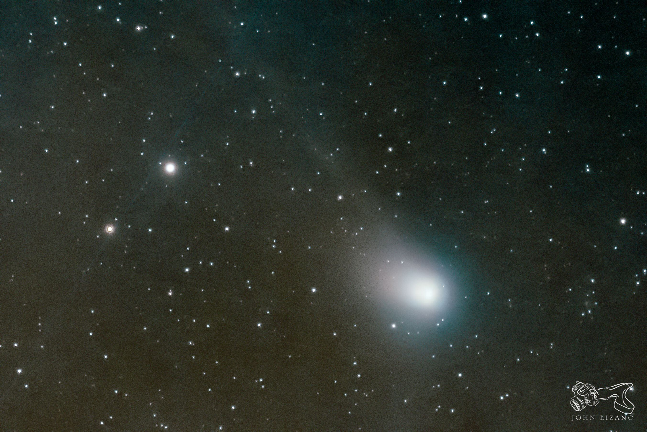 El cometa fue fotografiado este miércoles 18 de enero desde el centro de Grecia, utilizando una exposición fotográfica de 60 segundos. Fotografía: Cortesía John Lizano Umaña.
