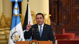 Presidente de Guatemala arremete contra la justicia local por amenazas de Trump