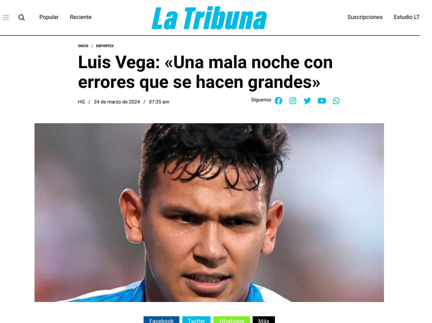 Selección Nacional de Costa Rica Honduras
 Repechaje Copa América 
Luis Vega, La Tribuna
24 de marzo del 2024 
Tomado de Facebook