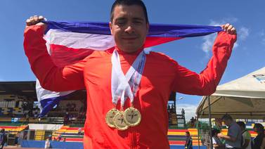 Atleta no vidente tico es el rey de la pista en los Juegos Paracentroamericanos 2018
