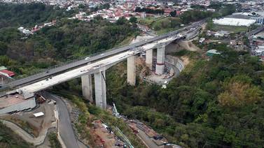 Nuevo puente del Virilla sobre ruta 32 podría ser habilitado en setiembre