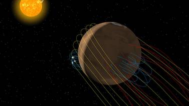 Marte tiene una 'cola retorcida' invisible en su campo magnético