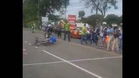 Ciclista neerlandés sufrió aparatosa caída que lo deja fuera de la Vuelta a Costa Rica 