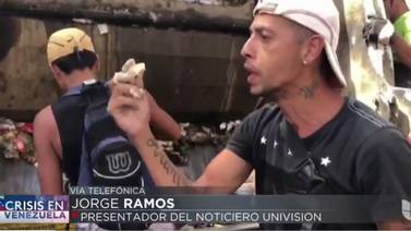 ‘Tenía mucha hambre’. Habla el venezolano que buscaba comida entre la basura en un video que enfrentó a Nicolás Maduro con Jorge Ramos