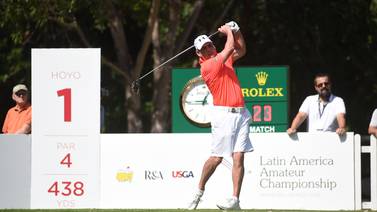 Álvaro Ortiz y Paul Chaplet avanzan en el Latinoamericano Amateur de golf en México 