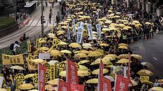 Manifestantes prodemocracia de Hong  Kong retan   de nuevo  al Gobierno en las calles 