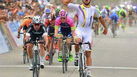 Colombiano Fernando Gaviria sorprende a Mark Cavendish en el Tour de San Luis 