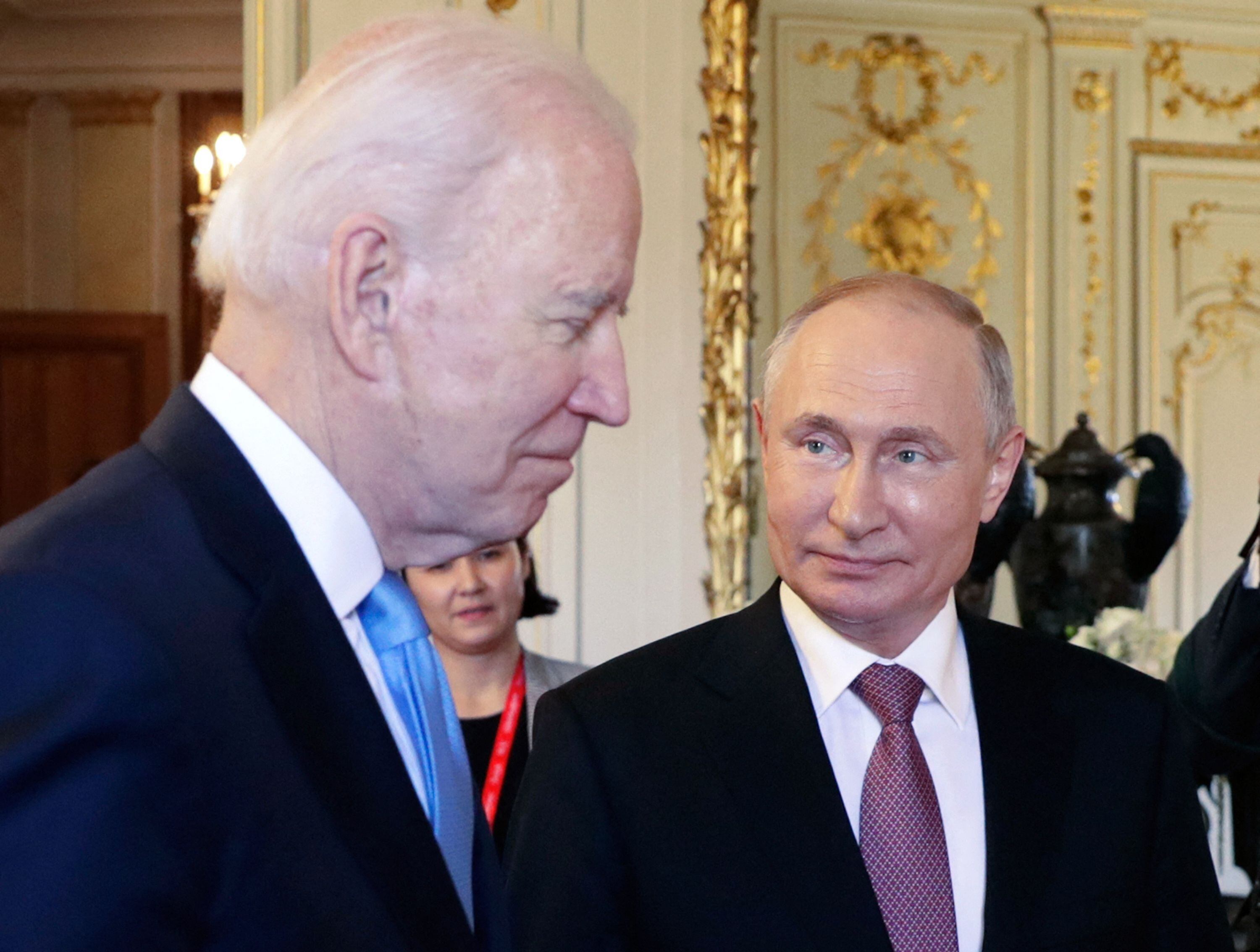Joe Biden, presidente de los Estados Unidos, y Vladimir Putin, presidente de Rusia, se encontraron el pasado 16 de junio del 2021. 