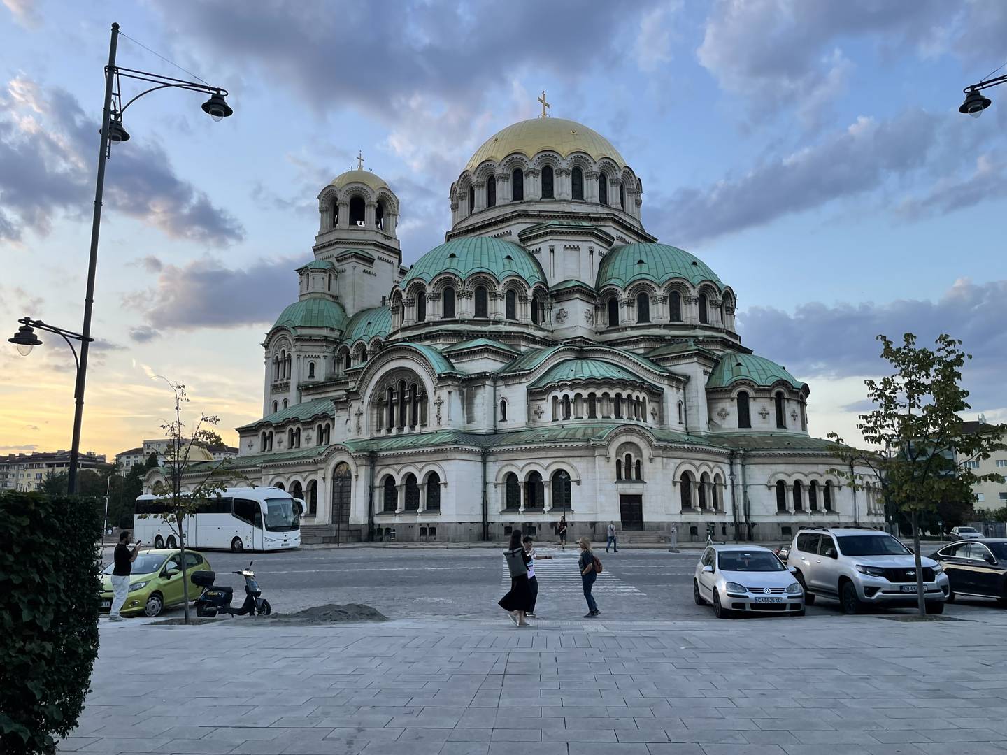 La majestuosa catedral ortodoxa Alejandro Nevski en Sofía, la capital de Bulgaria.