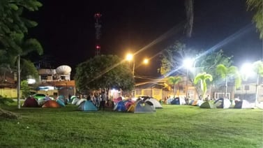 Salud retira campamento de migrantes instalado frente a escuela de Paso Canoas