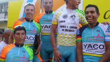 Román Villalobos fue parte del éxito de su equipo en la Vuelta de Mendoza 