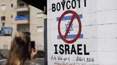 Palestinos boicotean productos israelíes en Cisjordania