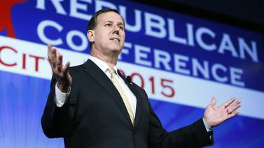Exsenador de Estados Unidos Rick Santorum anuncia su precandidatura para 2016