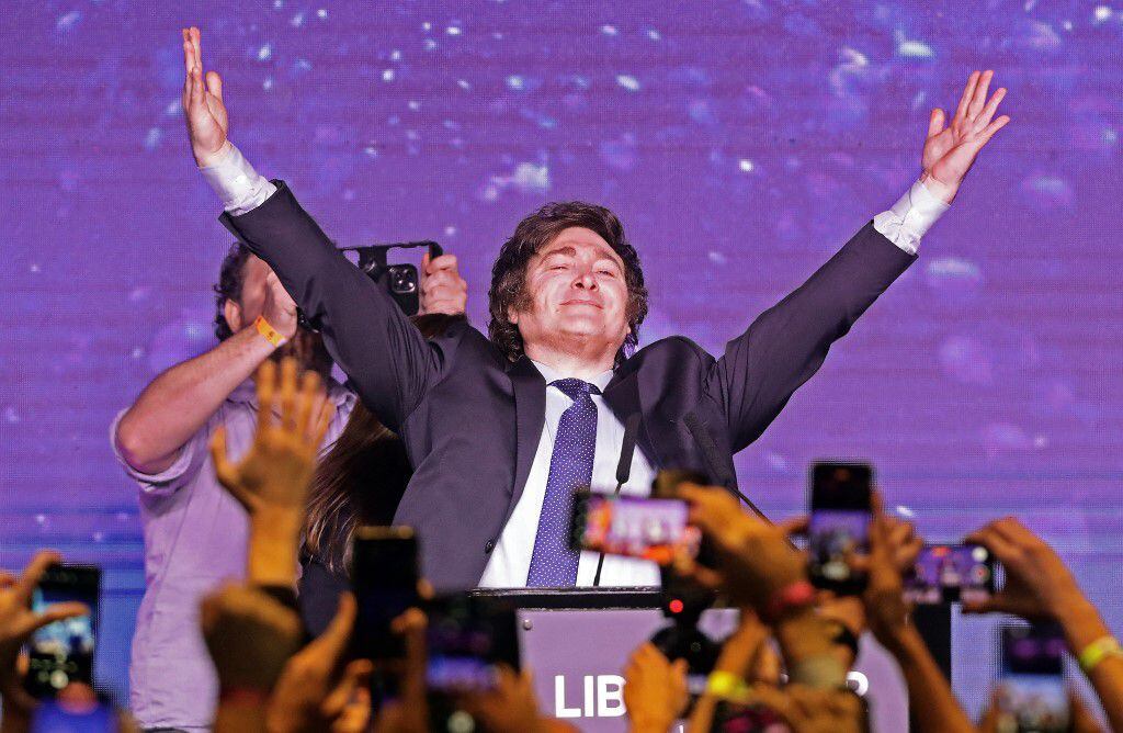 Javier Milei fue el más votado durante las elecciones primarias de este domingo. 