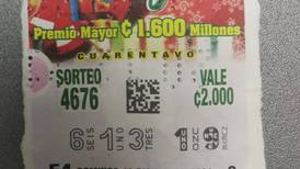 Puntarenense compró el 19 por mensaje que recibió en la iglesia y ganó ¢40 millones del Gordo navideño