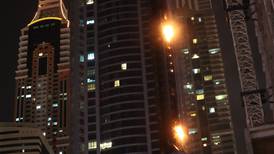 Incendio en rascacielos residencial de Dubái