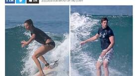 Gisele Bundchen y Tom Brady surfean en Malpaís