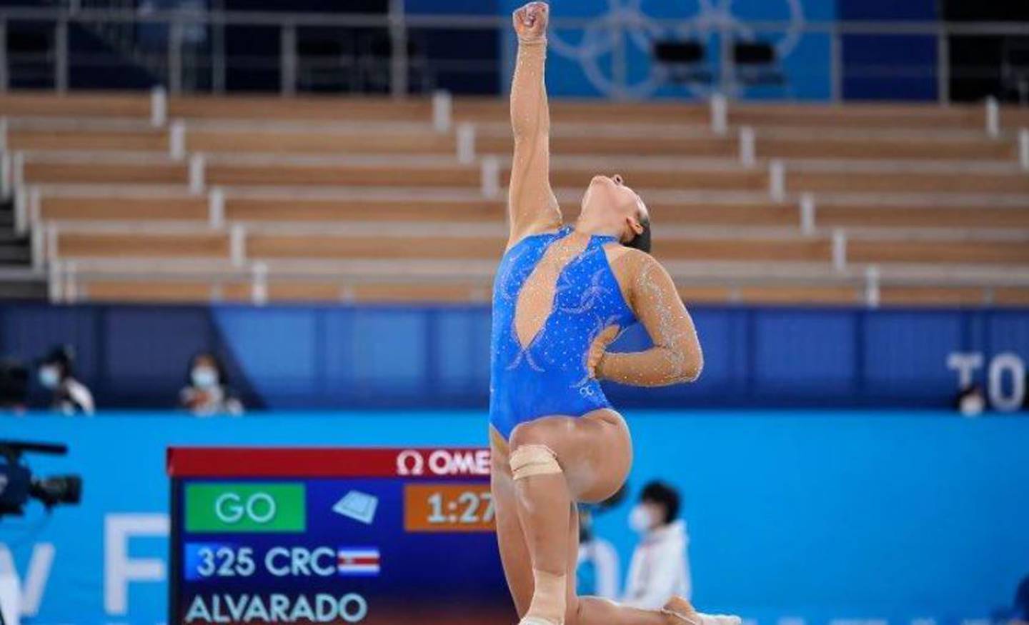 Luciana Alvarado, gimnasta tica. Twitter.