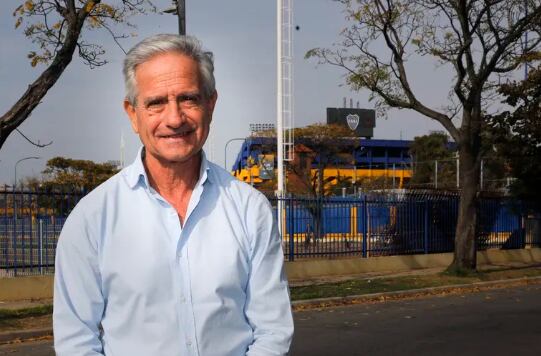 Andrés Ibarra, candidato a presidente de Boca, con un proyecto que intenta llegar a un récord de espectadores. 