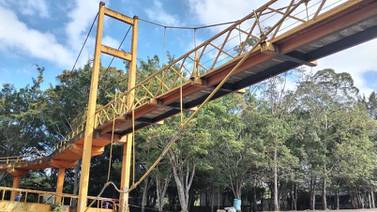 Corrosión ocasionó falla en puente peatonal del parque de la Paz
