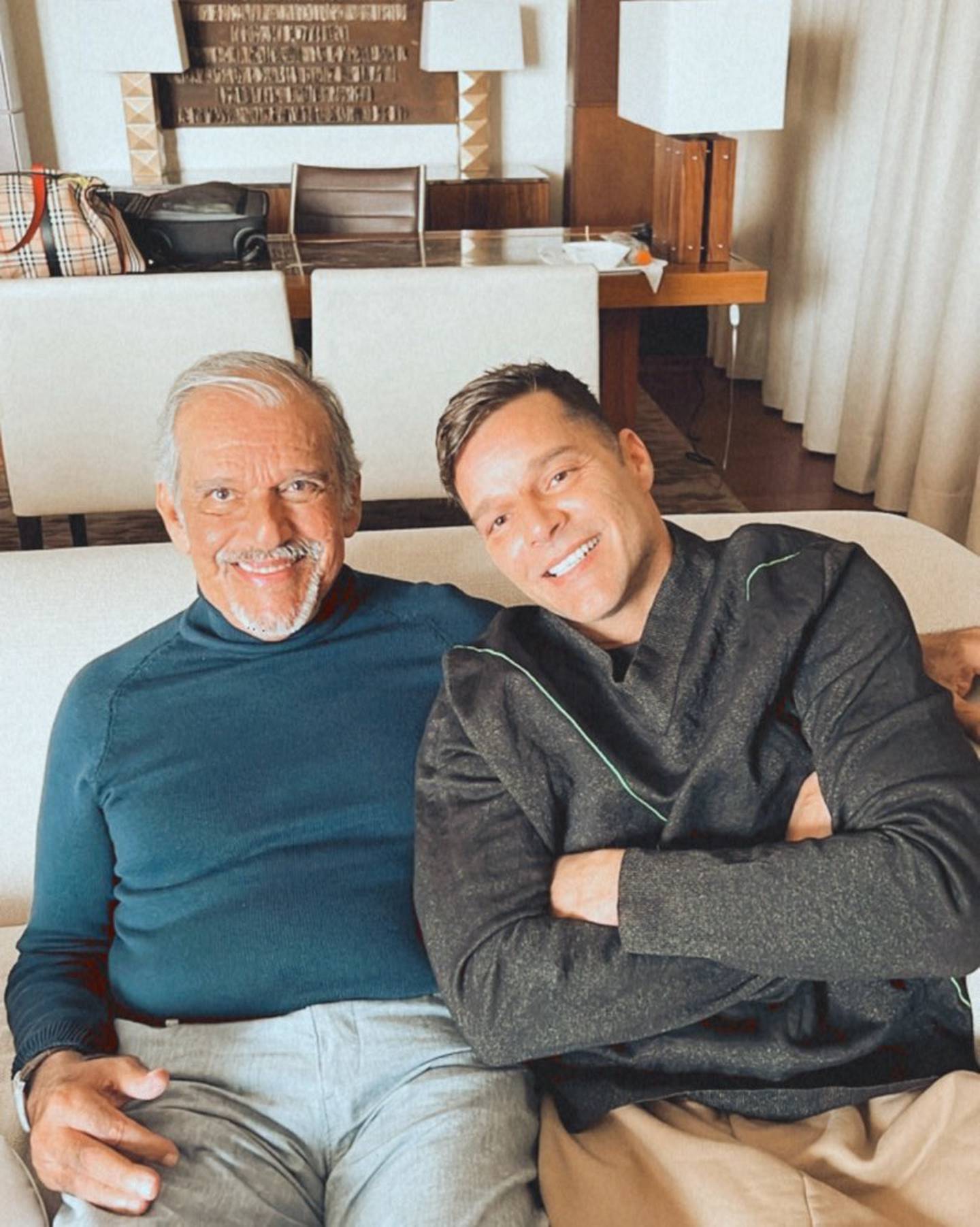 Ricky Martin y su papá