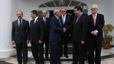 Otto Pérez visita Corte de Derechos Humanos para conversar sobre demandas a Guatemala