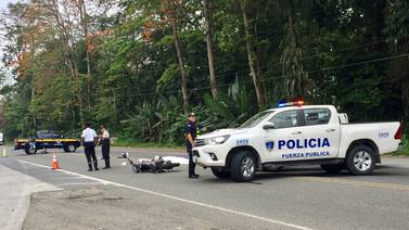 Accidente de tránsito deja a un motociclista fallecido en Búfalo de Limón
