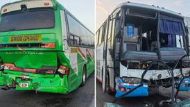 Choque entre buses deja 15 heridos