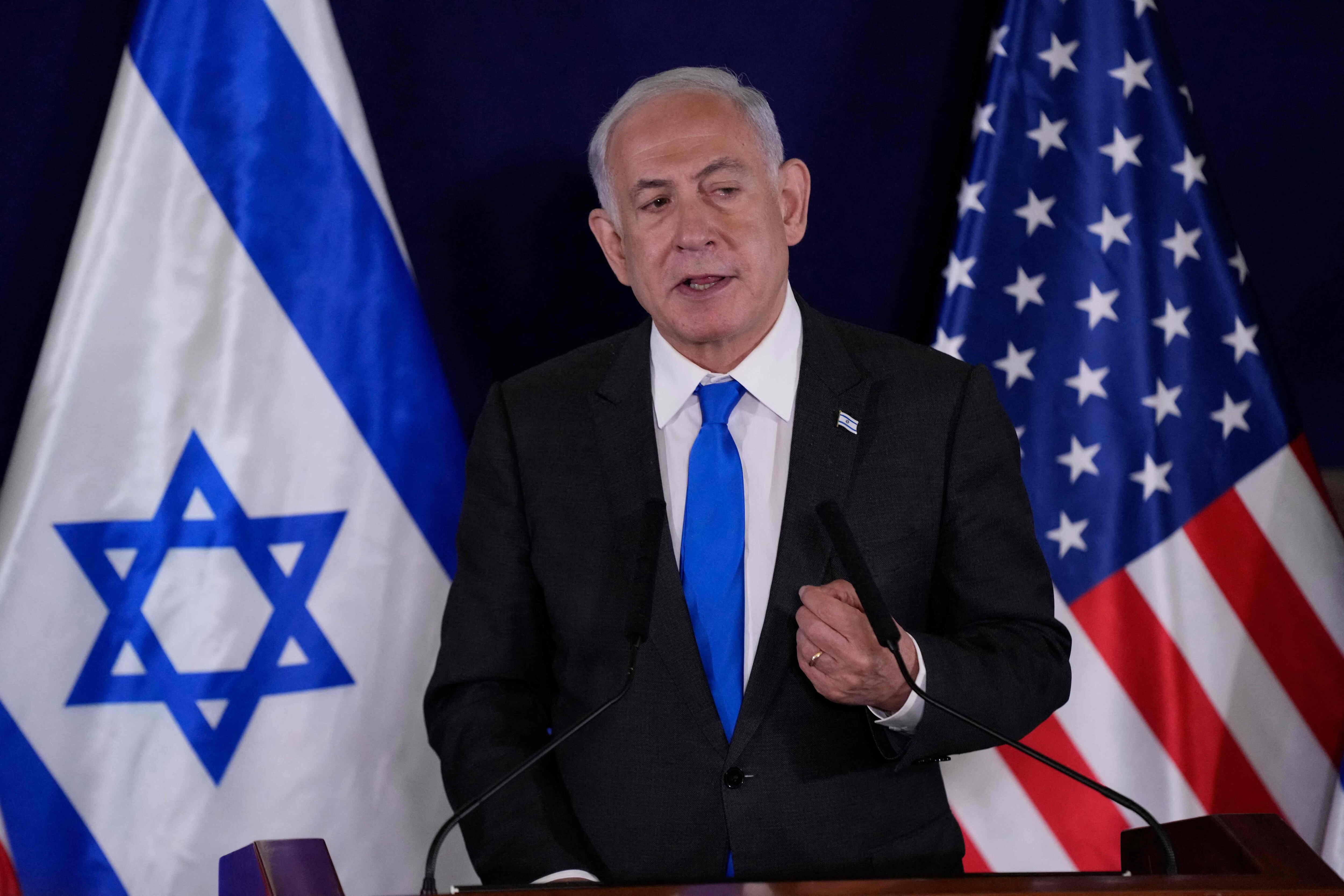 El primer ministro israelí, Benjamín Netanyahu, se opone rotundamente a la creación de un estado palestino.