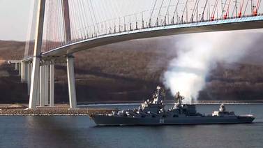 Ejército ruso culpa a Estados Unidos por maniobras navales militares entre Rusia-China 