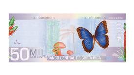 Banco Central saca de circulación billete de ¢50.000 