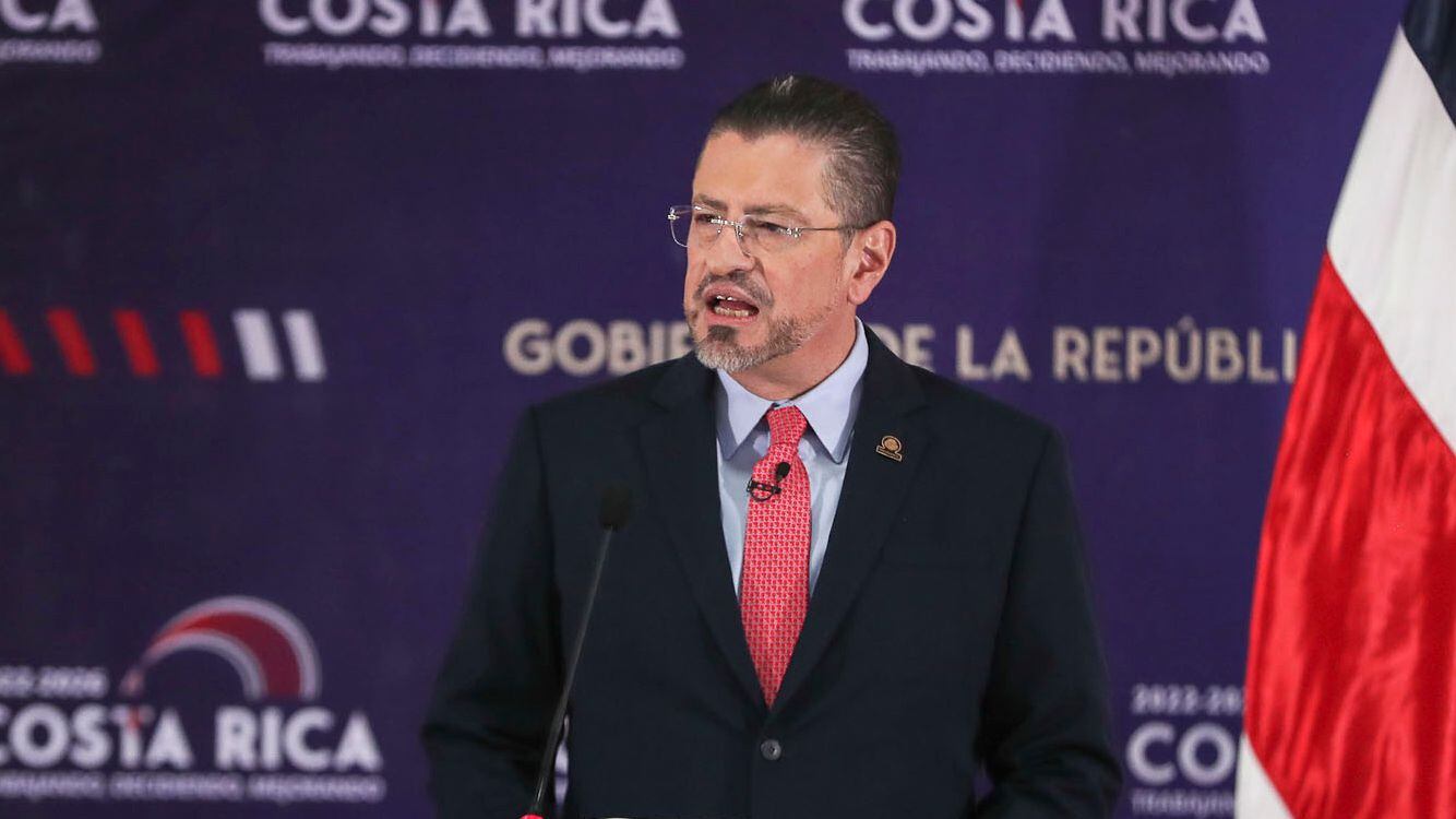 El presidente Rodrigo Chaves defendió la decisión de romper con Cinde. Foto: 