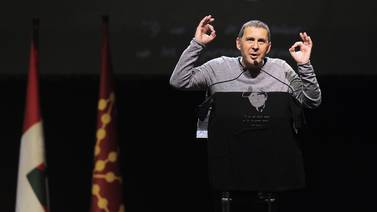 Independentismo vasco celebra mitin por la liberación de su líder Arnaldo Otegi