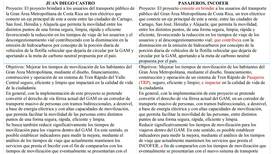 Lo que molestó a Juan Diego Castro: Tomó texto de página del Incofer para su plan de gobierno