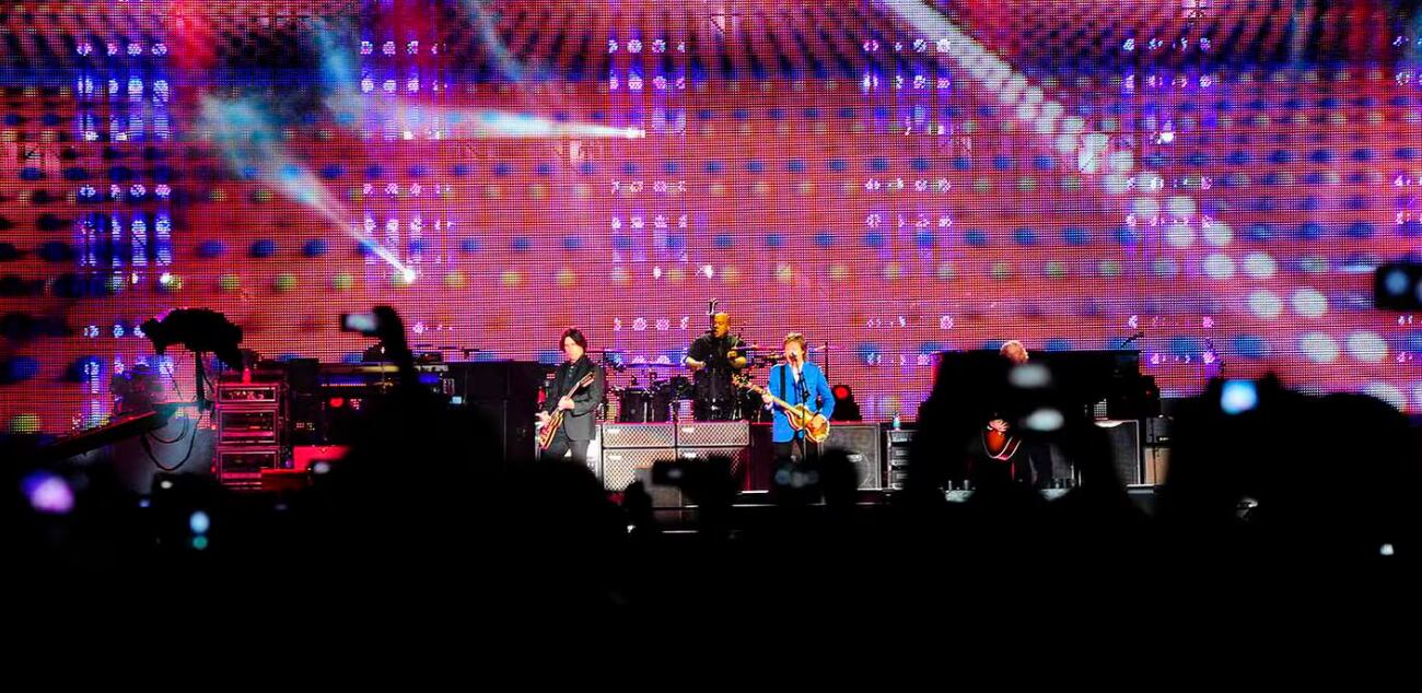 Uno de los puntos más llamativos del concierto de Paul McCartney en Costa Rica fue su gran escenario.