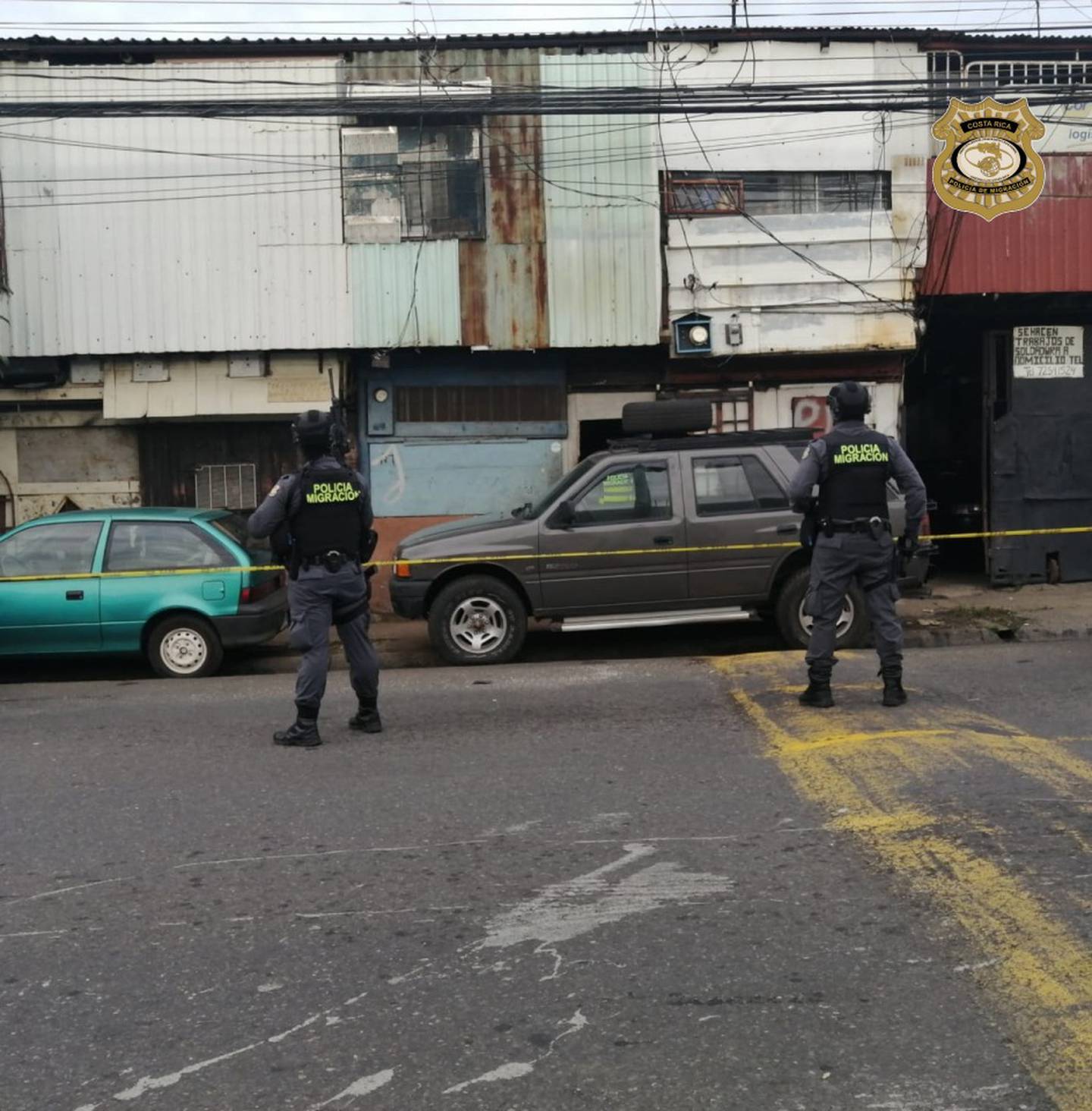 La acción policial se desarrolló en dos diferentes puntos de Guararí. Foto: Cortesía de Policía de Migración.