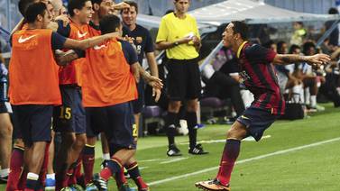  Barcelona sufrió sin Lionel Messi pero ganó en Málaga por la mínima