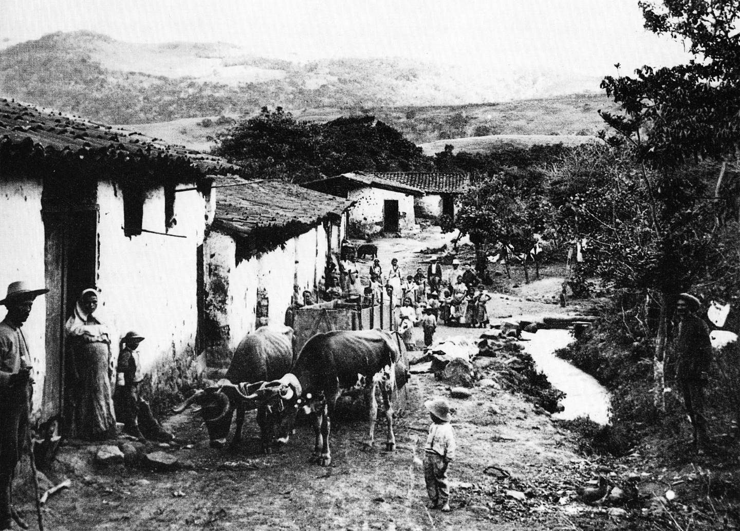 Vista de un arrabal josefino, a inicios de la década de 1890.
Fotografía de Henry G. Morgan. Andrés Fdez para LN. .