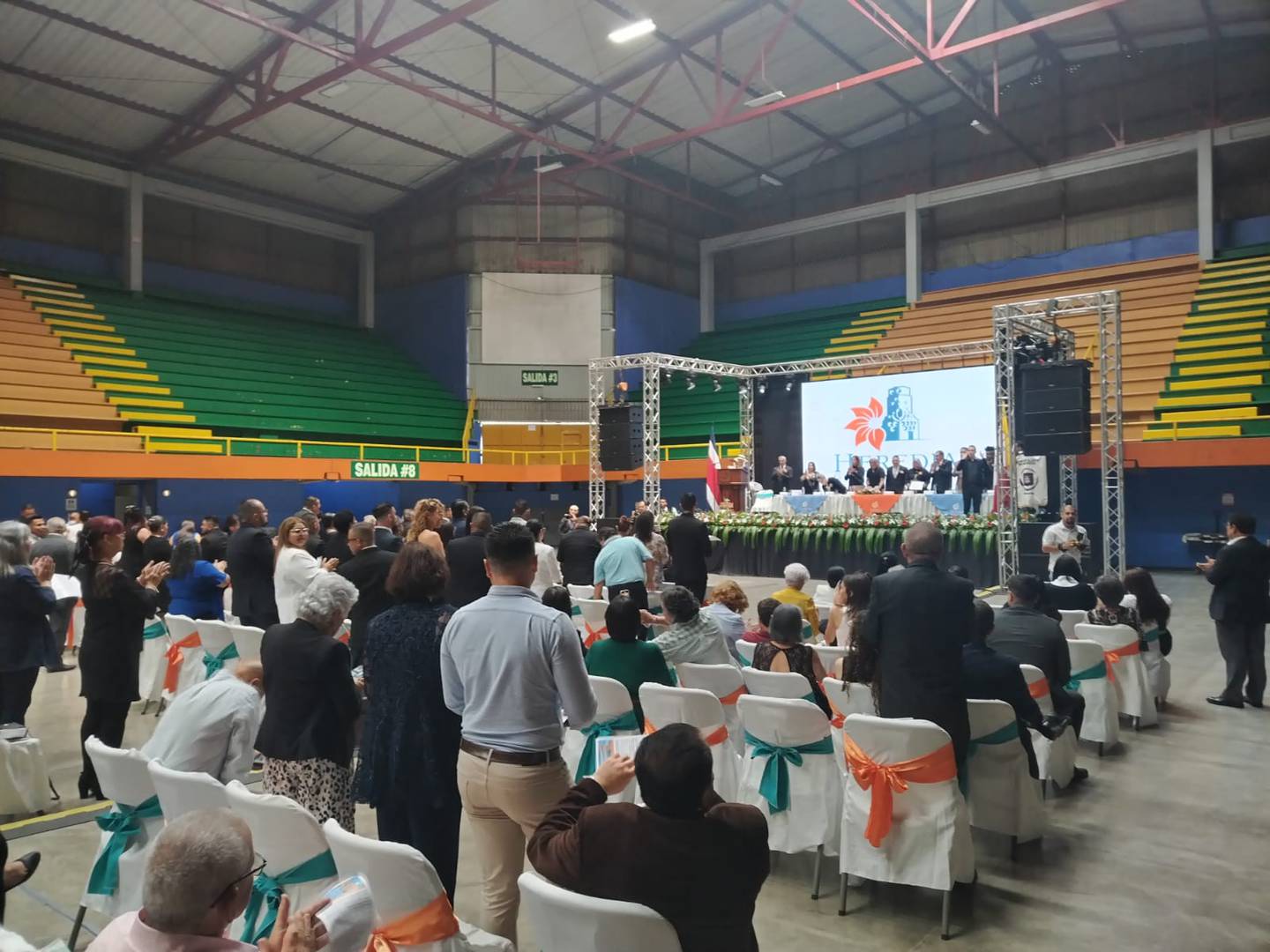 La elección del Concejo Municipal de Heredia se realizó en el Palacio de los Deportes.