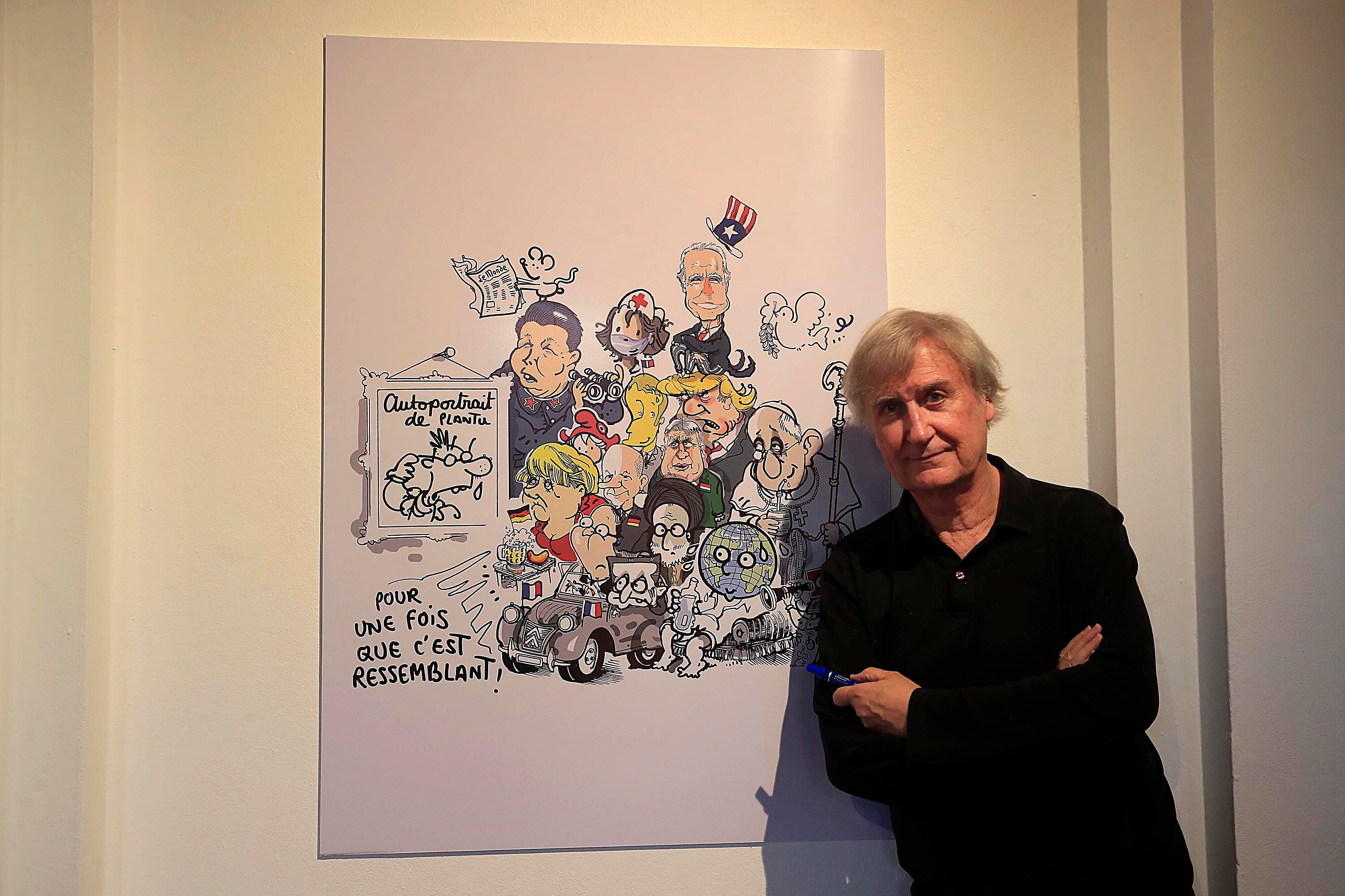 Plantu es un dibujante de prensa famoso por sus caricaturas políticas del periódico 'Le Monde', en el que trabajó durante casi 50 años.