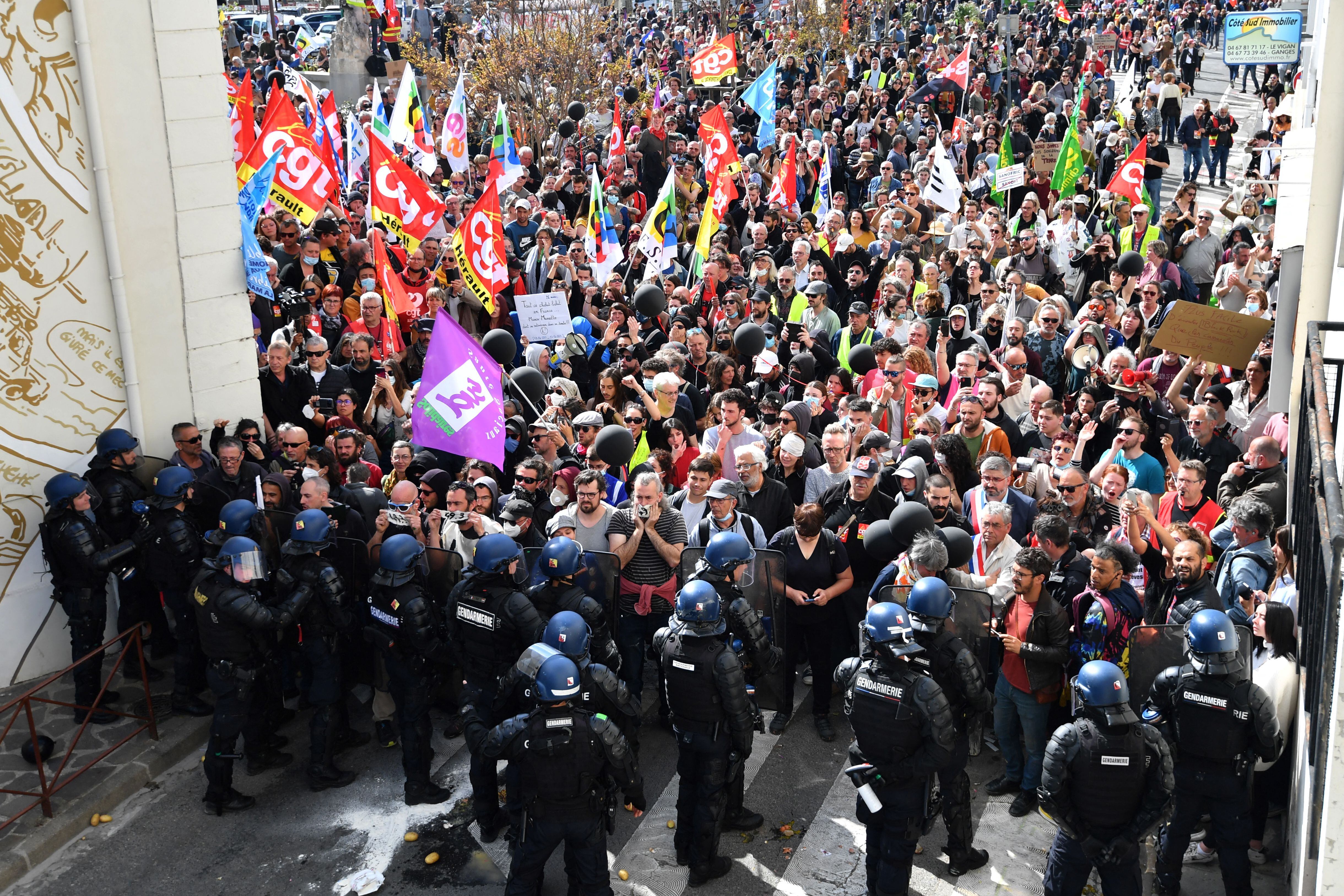 En Francia, los sindicatos están decididos a continuar la lucha contra una reforma “injusta”. AFP