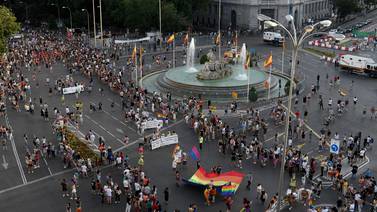 La marcha del Orgullo volvió a Madrid, con público limitado y sin carrozas