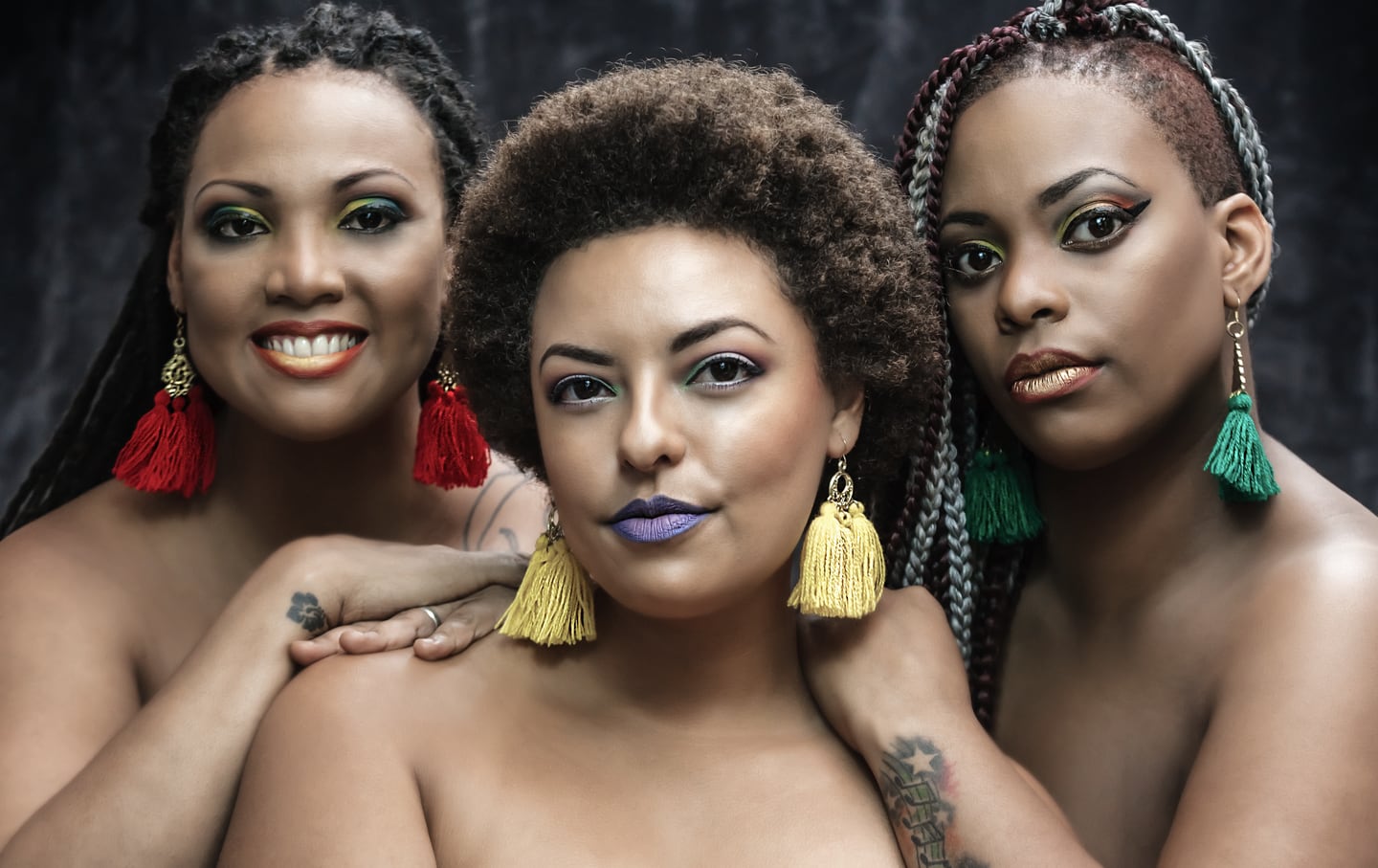 Muzette Peart, Duvina Peart y Kim Bent, son las voces de la agrupación nacional Queens of Reggae.