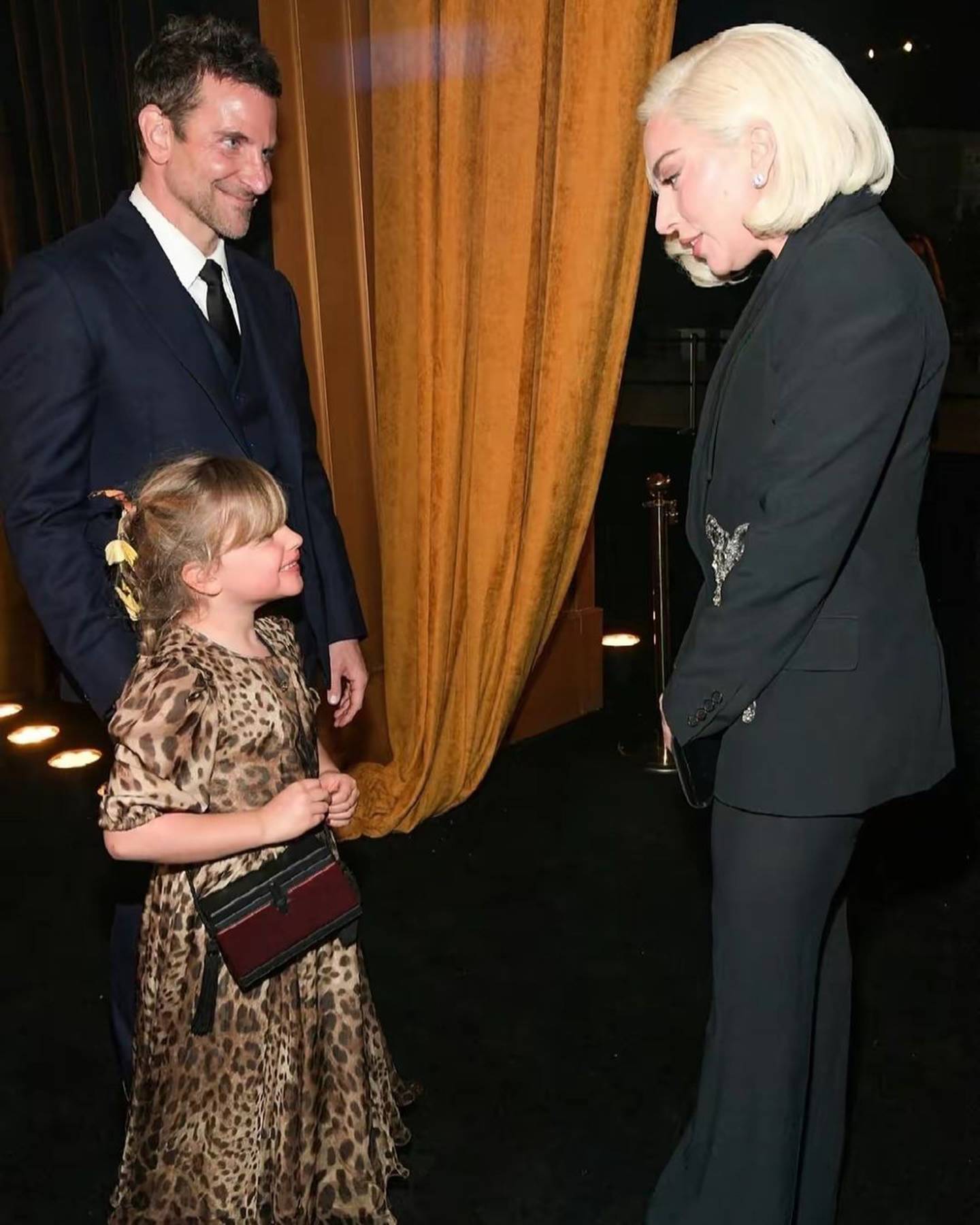 Bradley Cooper, su hija y Lady Gaga