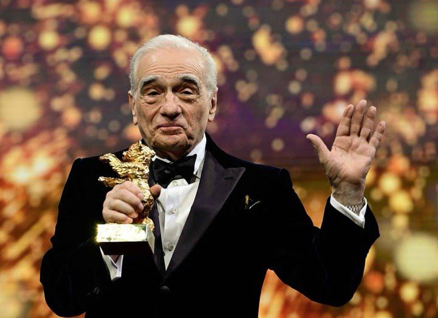 Martin Scorsese fue alabado por su trayectoria al recibir el Oso de Oro. En la ceremonia aseguró que quiere actuar más que dirigir en este momento de su vida. Foto: AFP