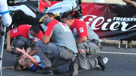 Ciclista cae a más de 60 km/h, sufre raspones pero termina el Gran Fondo Andrey Amador
