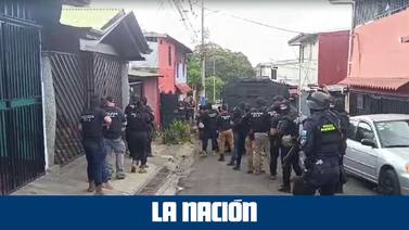 OIJ realiza allanamientos en Alajuelita para ‘golpear’ a organizaciones rivales de venta de drogas