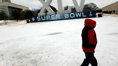 Super Bowl llevó la nieve a Texas