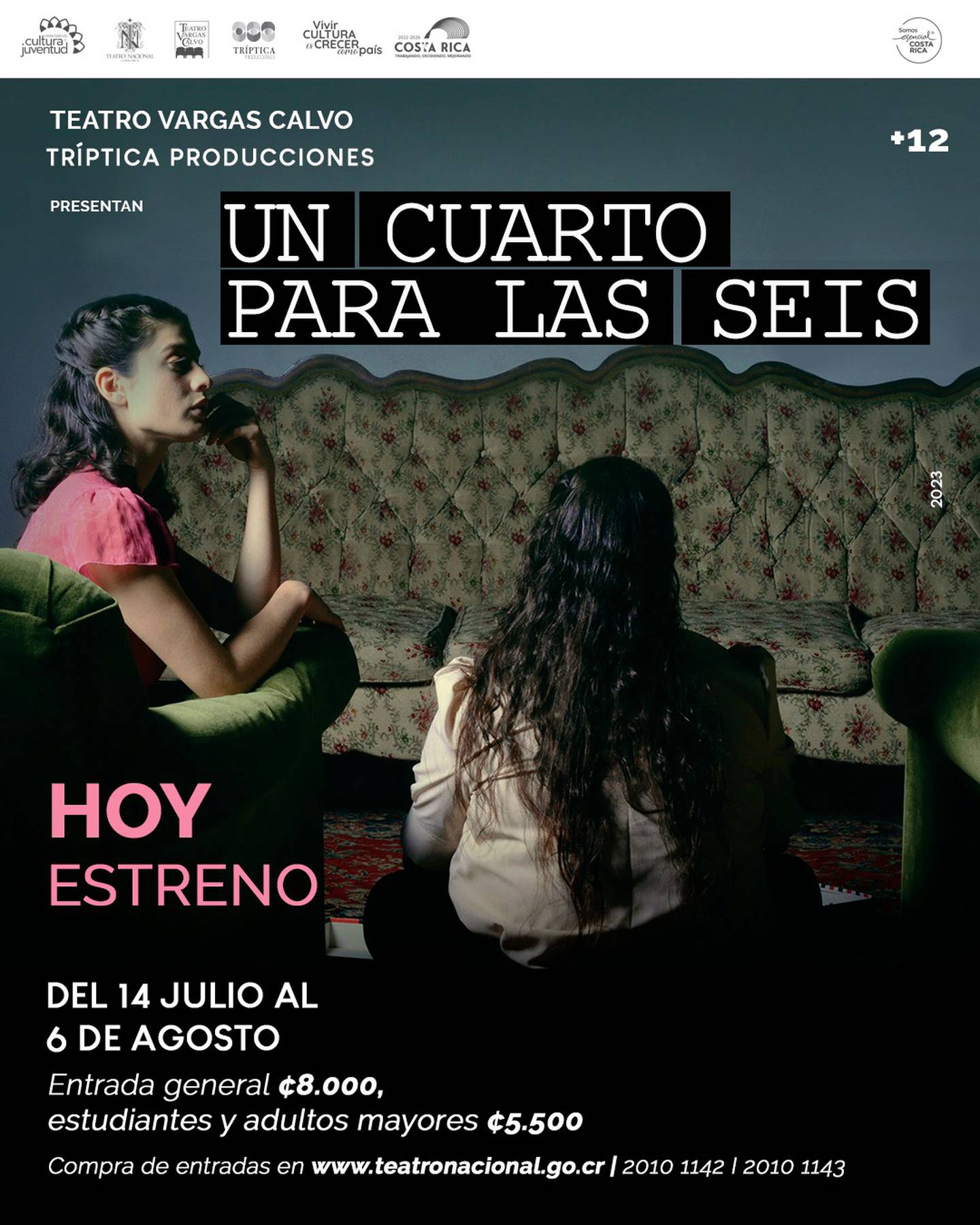 El Teatro Vargas Calvo estrena este viernes la obra "Un cuarto para las seis". Facebook.