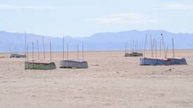 Lago Poopó se seca por cambio climático en Bolivia